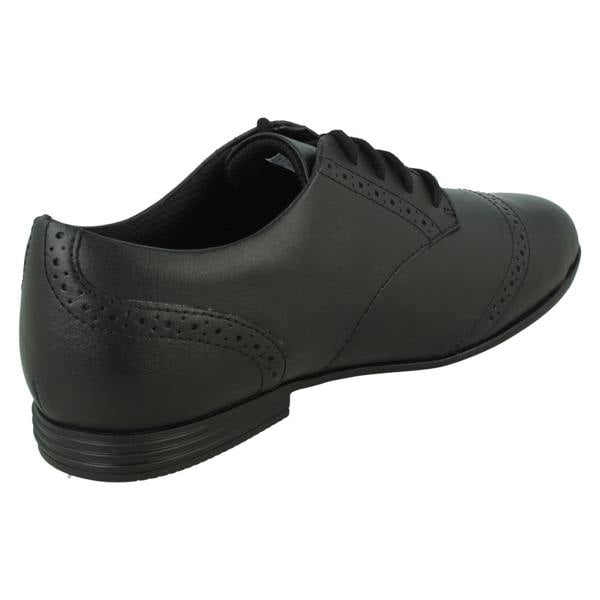 Clarks Girls Clarks Brogue Lace Up School Shoes Finja Brogue Y