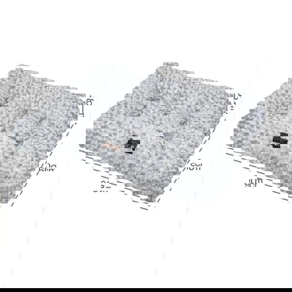 SKYLOS Plush Dog Bed Soft Rose Velvet Non-Slip Pet Crate Keneel Mattress Mat XL