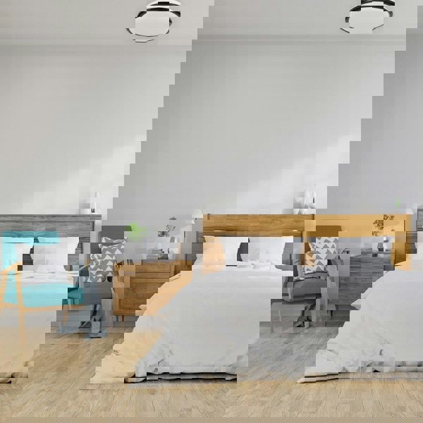 Milagro Terma LED Black Ceiling Lamp 28W(150W) Stylish And Robust IP44 Great For Bedroom Kitchen Outdoor