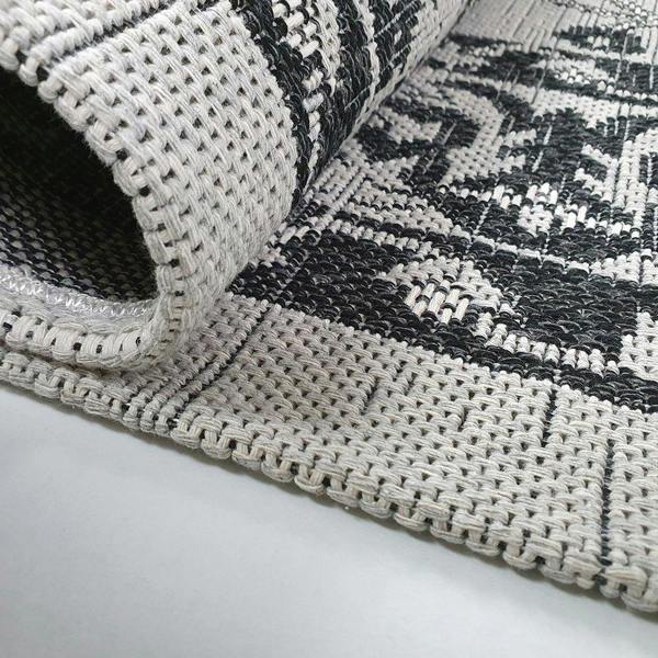 Oriental Rug Runner 100% Cotton Natural Hallway Carpet Washable Natural Woven Mat - 75x300cm