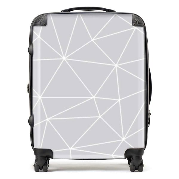 Warren Reed Geometric Triangle Pattern Suitcase