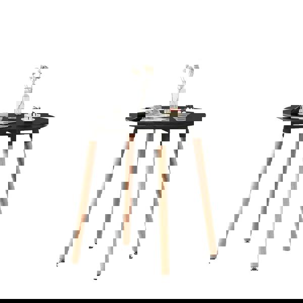 Life Interiors Halo Round Dining Table Single