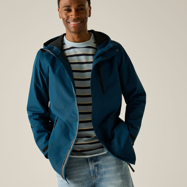 Regatta Mens Daledon Waterproof Shell Jacket - Moonlight Denim