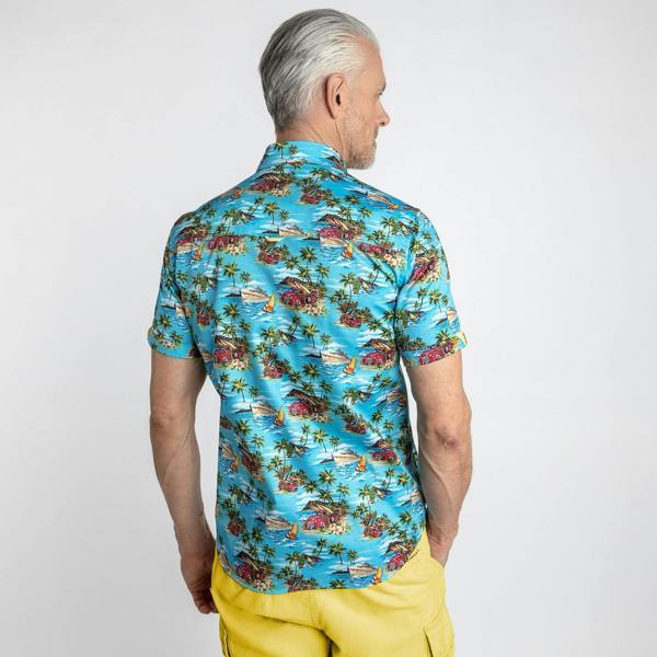 WORLD CRUISER SHORT SLEEVE SHIRT - Premium Men's Patterned Shirt by Claudio Lugli | Bold Design, Tailored Fit, Best Printed Shirts