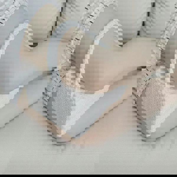 Gr8 Home Memory Foam Leg Knee Support Pillow White Cushion Sleeping Aid With Strap Cover