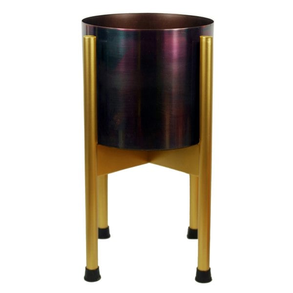 Leaf Medium Gold Planter Stand (Planter not included) 38.5cm x 18cm