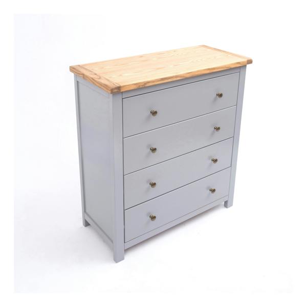 Cabinet Bits Mirano 4 Drawer Chest of Drawers Brass Knob