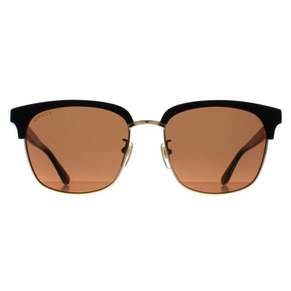 Gucci Sunglasses GG0382S 002 Black and Gold Brown