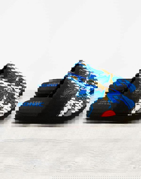 Sonic the Hedgehog Mens Black Sonic Mule Slippers