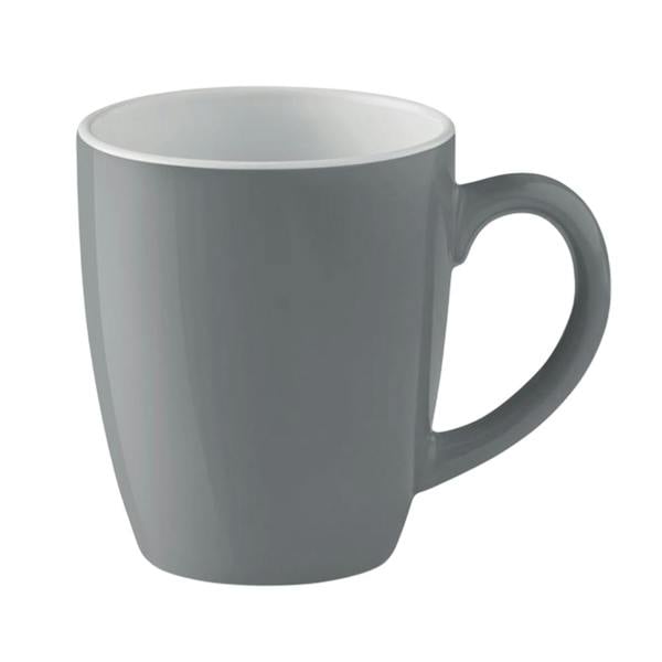 MidOcean Trent Coloured Ceramic Mug - Grey/White - 