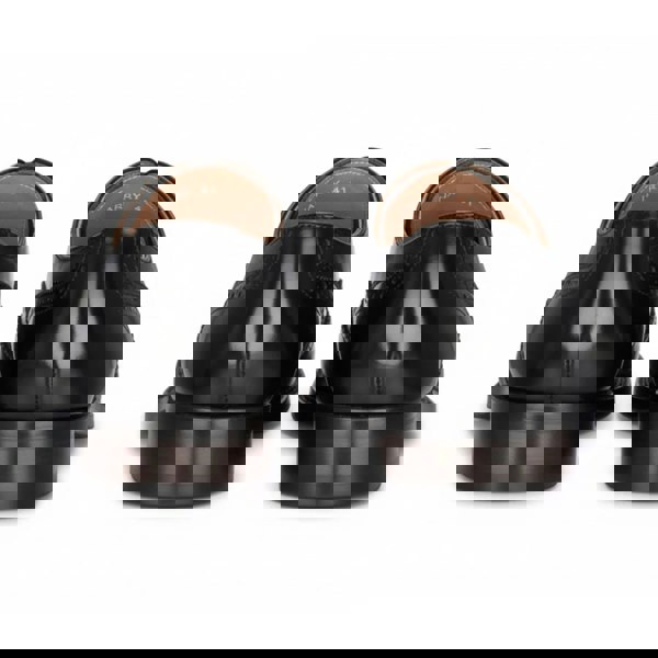 Justin Reess Harry - Men's Black Patent Leather Brogue Shoes