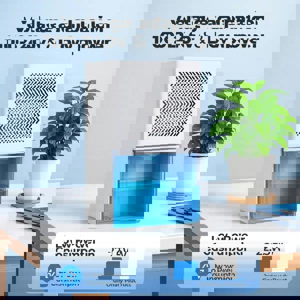 Spector Spetor Portable Quiet Mini Dehumidifier Moisture Extraction 1L Tank LED Lights