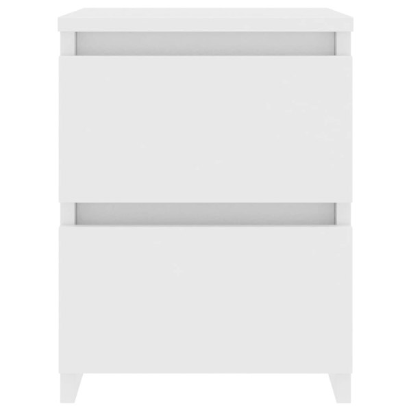 Berkfield Bedside Cabinets 2 pcs White 30x30x40 cm Engineered Wood