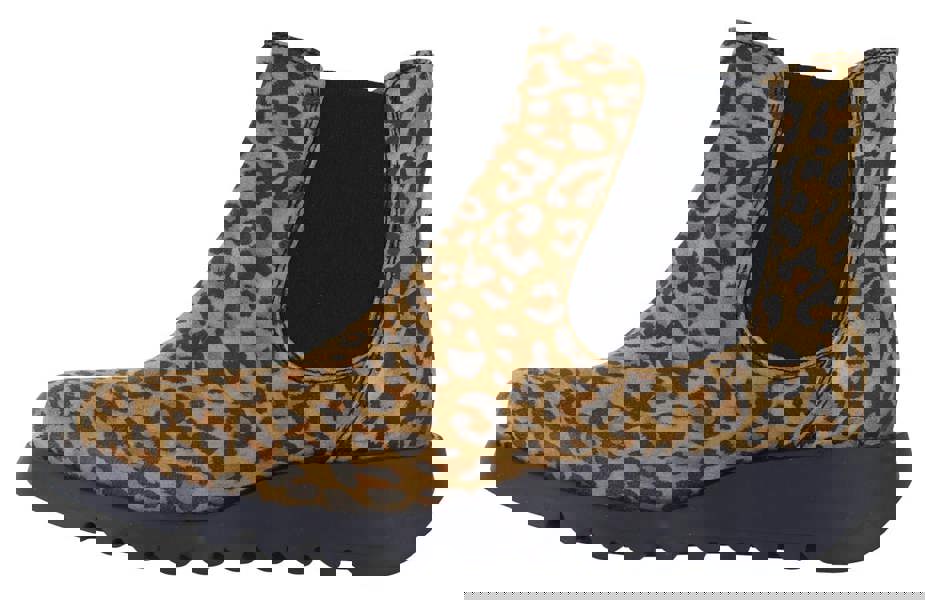 Fly London Salv Womens Wedged Heeled Chelsea Leather Ankle Boots