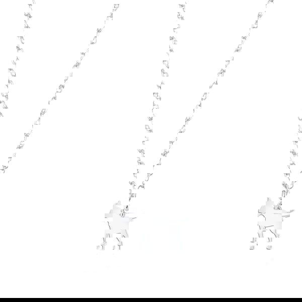 Mylee London Bull Terrier Silhouette Silver Necklace - Personalised
