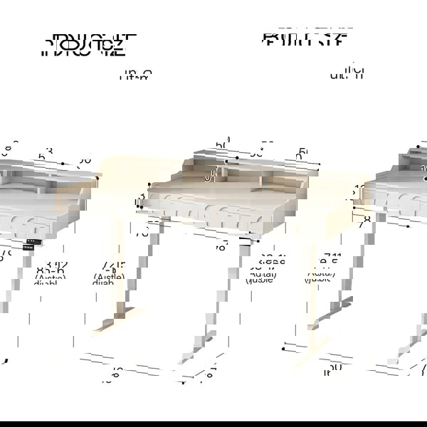 Rit Concept Freya Smart Standing Office Desk, Up And Down, Electric Height Adjustable