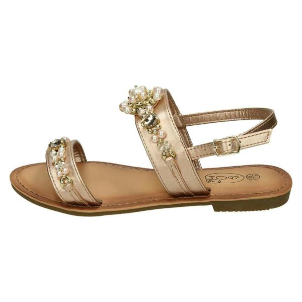 Spot On Girls Spot On Pearl Jewel Trim Sandals