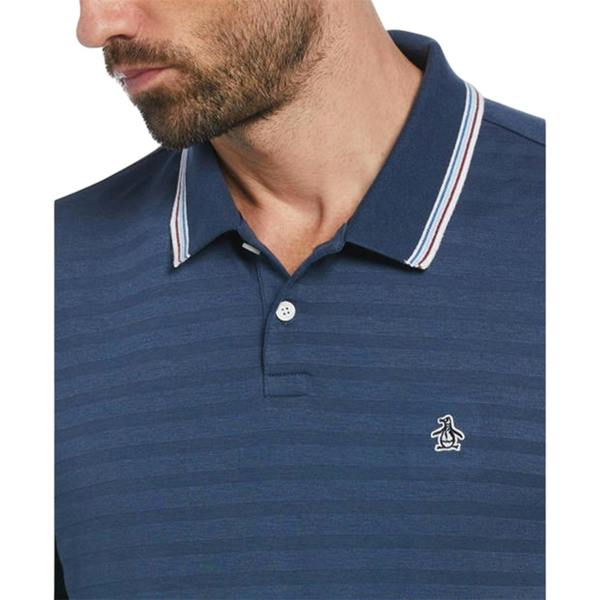 Original Penguin Mens Tipped Regular Polo Shirt - Sargasso Sea - 