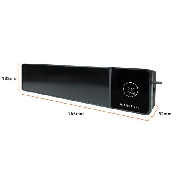 Mirrorstone Heating 2.4kW Theia Infrared Bar Heater