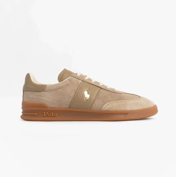 Polo Ralph Lauren Heritage Aera Mens Lace Up Suede Trainer Dirty Buck