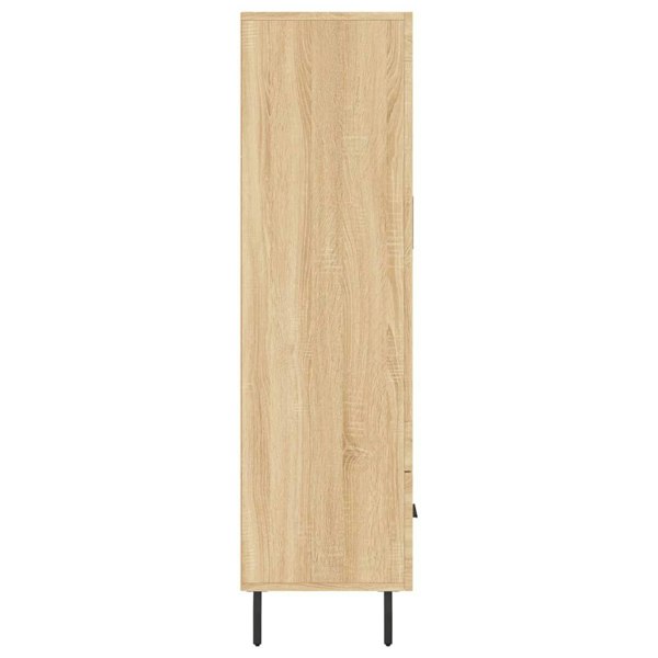 Berkfield Highboard Sonoma Oak 69.5x31x115 cm Engineered Wood