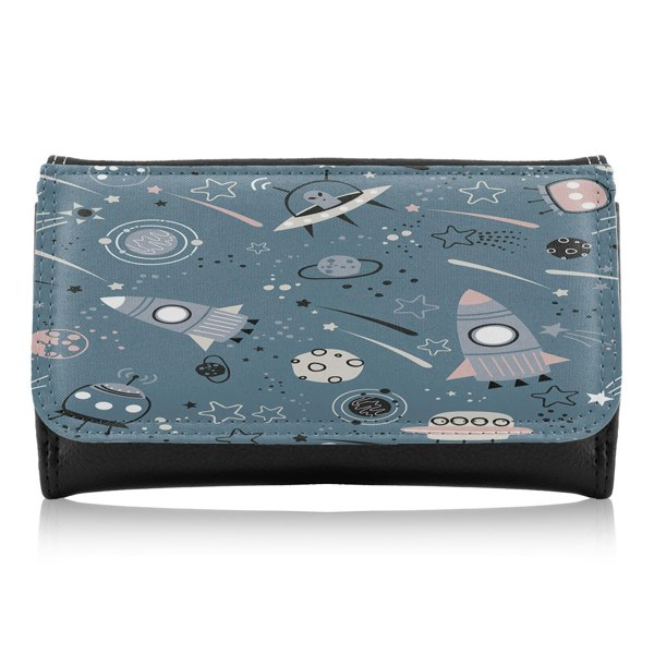 Benjamin Tate Design Spaceships And Planets With Stars Maxi Purse