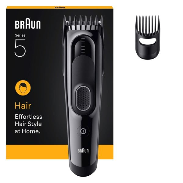 Braun Hair Clipper Series 5, HC5510, +2 Styling Tools - Black