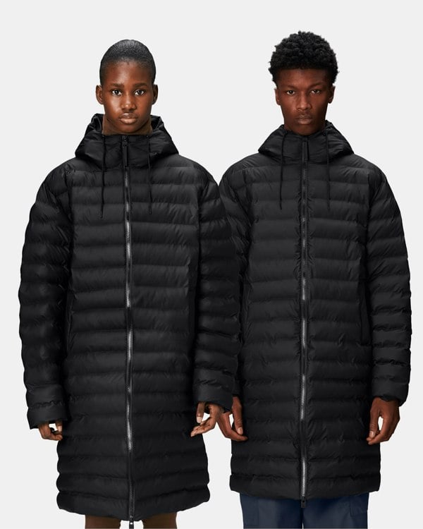 Rains Lohja Longer Puffer Jacket - 01 Black