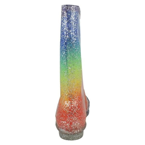 Spot On Girls Spot On Rainbow Glitter Wellingtons