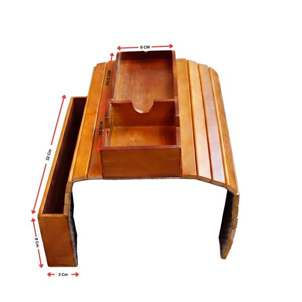 Maison des Cadeaux Bamboo Sofa Armrest Tray