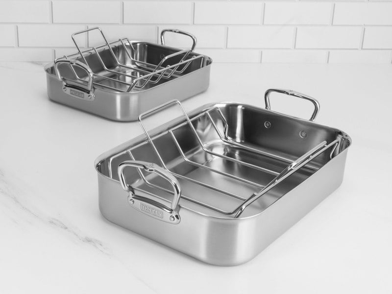 Hestan Classic Roasting Tray & Rack: Small - 37cm x 31cm x 7.5cm