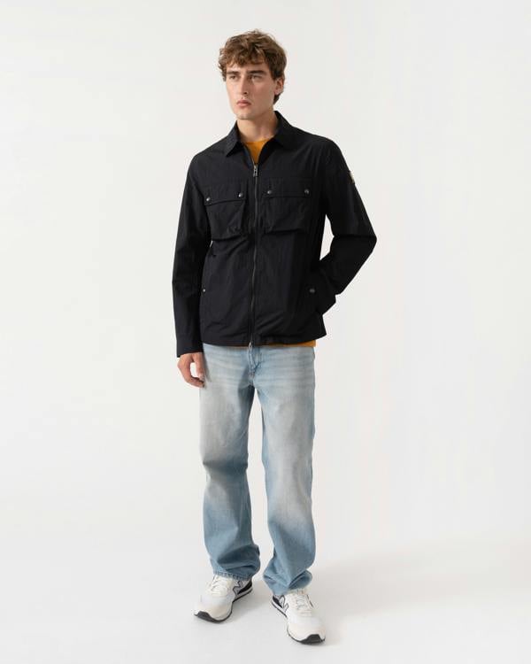 Outfit shot of Belstaff Mens Tourer Overshirt - Black
