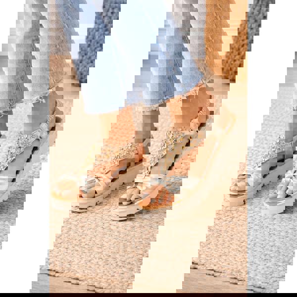 Cipriata Cipriata SALVIA Womens Slingback Sandals Gold