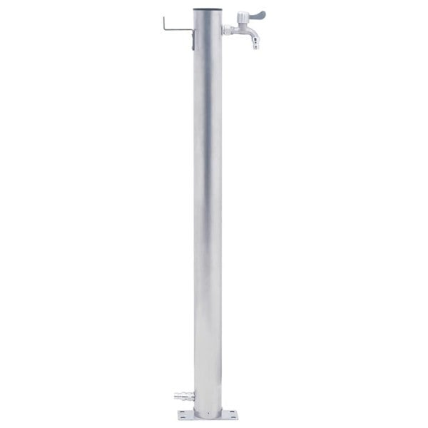Berkfield Garden Water Column 40 cm Stainless Steel Round