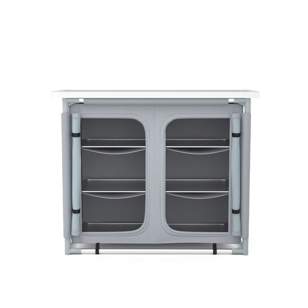 Camping Outdoor Kitchen with 4 Adjustable Feet and 6 Layers CAMPING KITCHEN ISLANDS Living and Home