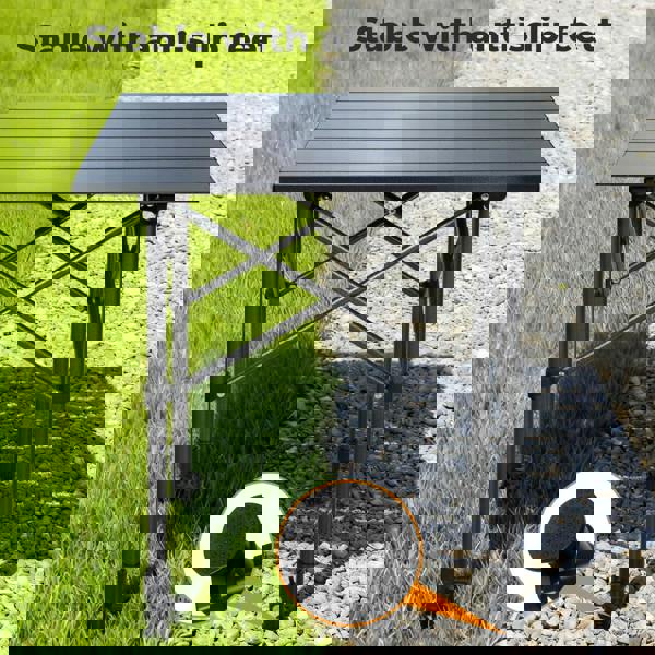 Levede Camping Table Folding Aluminum Portable Picnic Foldable BBQ Desk 52cm