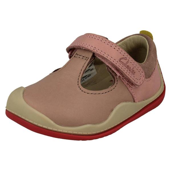 Clarks Childrens Clarks First Walking T-Bar Shoes Roller Bright T