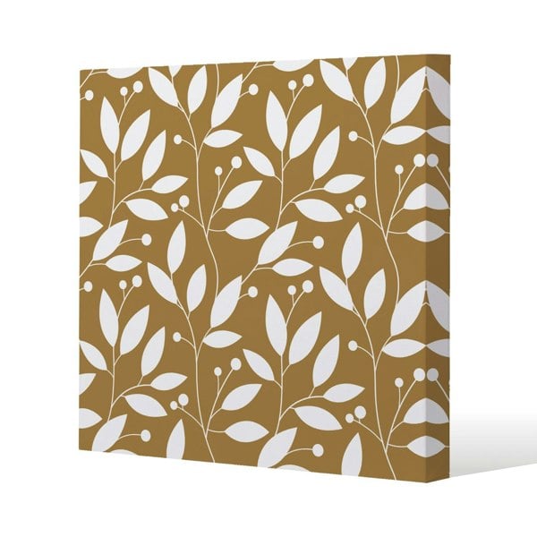 Benjamin Tate Design Wheat Slim Style Canvas Print  50x50cm , 15mm Slim Real wood.