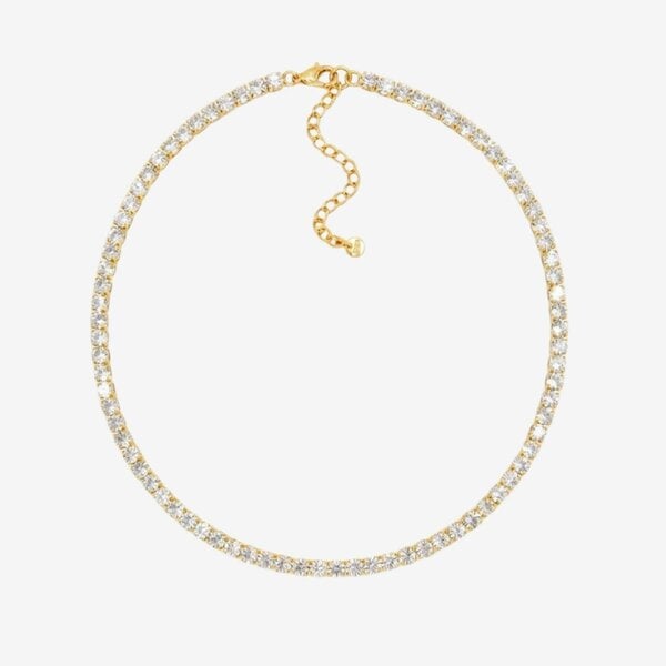 Uchi & Soto Shikaku Gold Stone Tennis Necklace