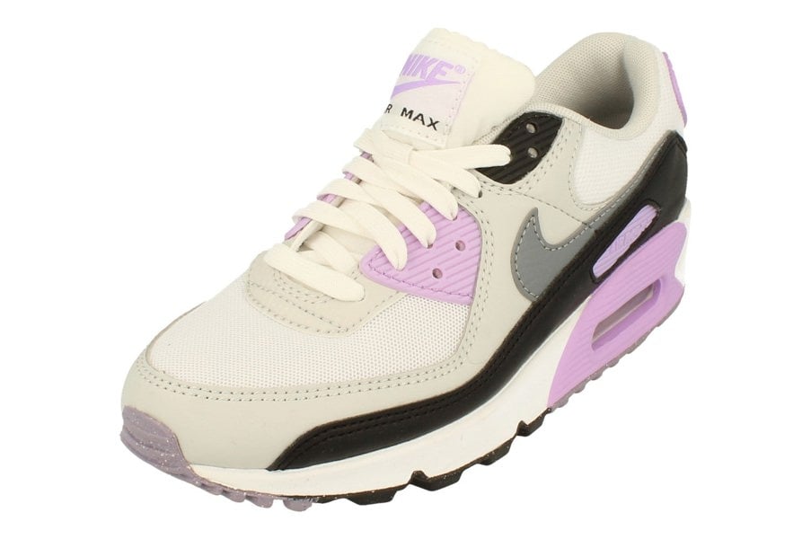 Nike Womens Air Max 90 Trainers Dh8010  103 - White Cool Grey Lilac 103 - Photo 0