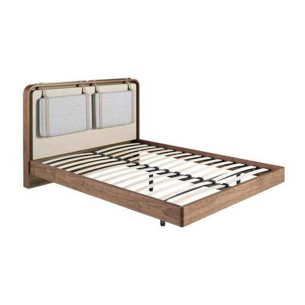 Angel Cerdá Fabric Bed in Beige and Grey 7224