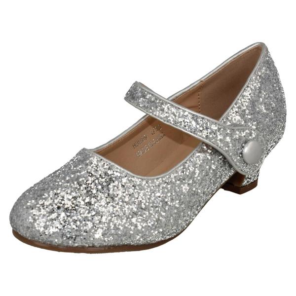 Spot On Girls Spot On kitten Heel Ankle Strap Party Shoes H3089