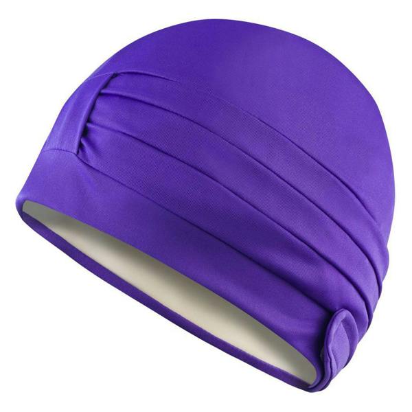 Aqua Speed Ladies Comfortable Fabric Swimming Cap | Turban Style Lightweight Swim Cap