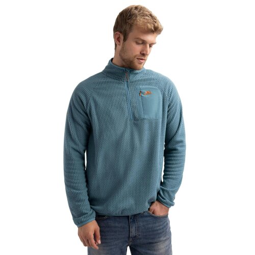 Trespass Mens Harry Half Zip Fleece - Greensea