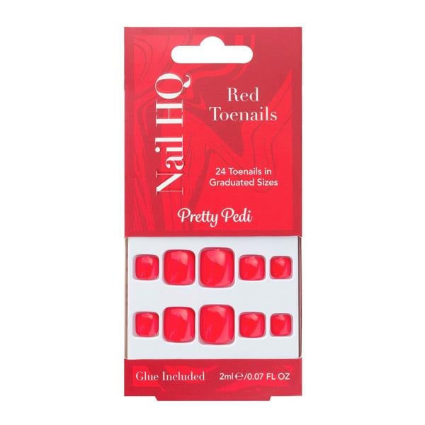 Nail HQ Red Toenails (24 Pieces)