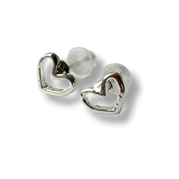 Aye Do Gifts Open Heart Silver Stud Earrings