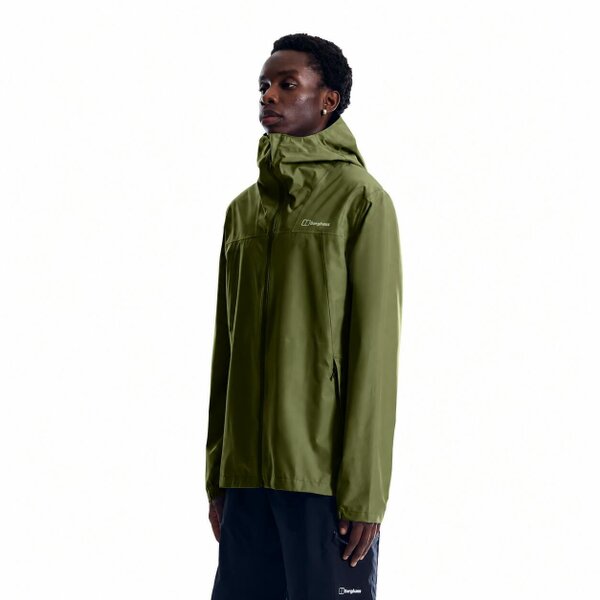 Berghaus Mens Deluge Pro 3.0 Rain Jacket Waterproof Coat Green