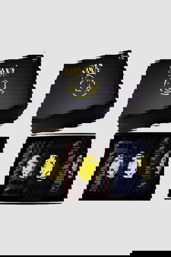 Nirvana Grunge Smile Stripes Ankle Socks Boxed Set