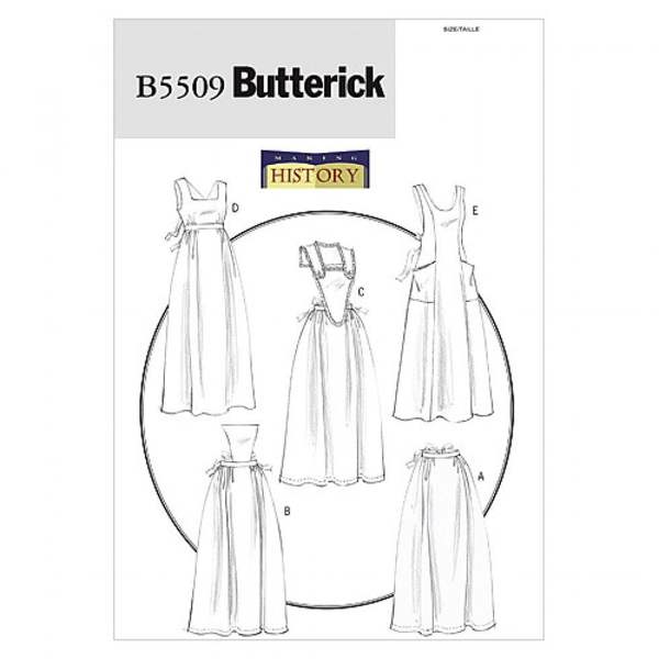 Butterick Sewing Pattern 5509, Aprons, Costumes, Vintage Style for Women, All Sizes In One Envelope - Intermediate