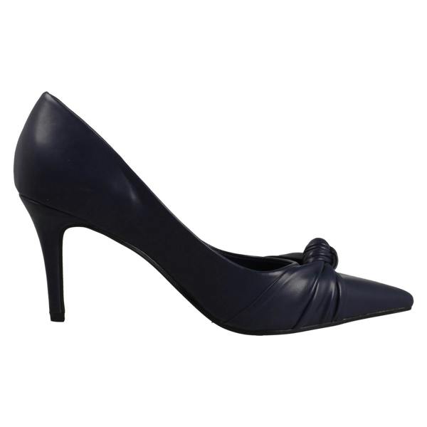 Spot On Ladies Spot On High Heel Twist Knot Vamp Pointed Toe Court Shoe F90130